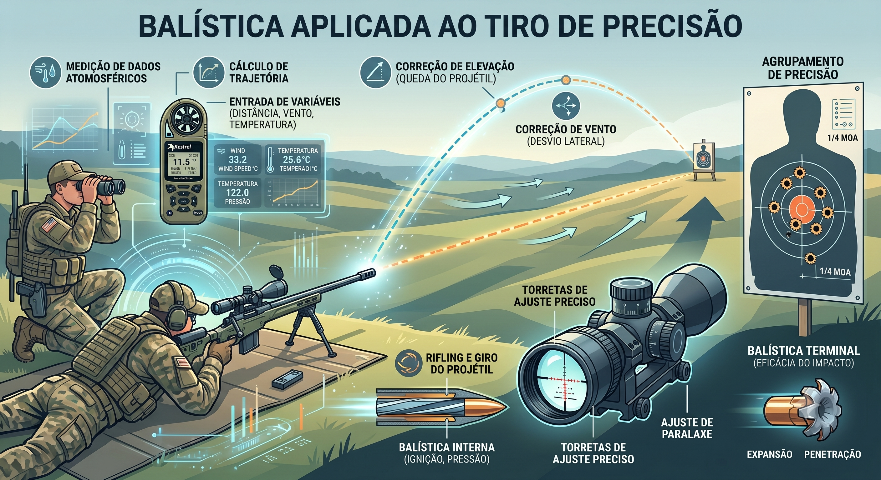 Balística Aplicada ao Tiro de Precisão Balística Aplicada ao Tiro de Precisão